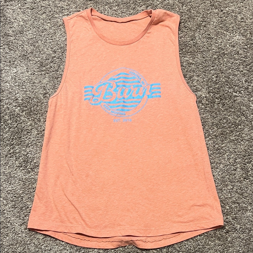 Burn Boot Camp Coral Colored Workout Tank Top‎ XL NWOT